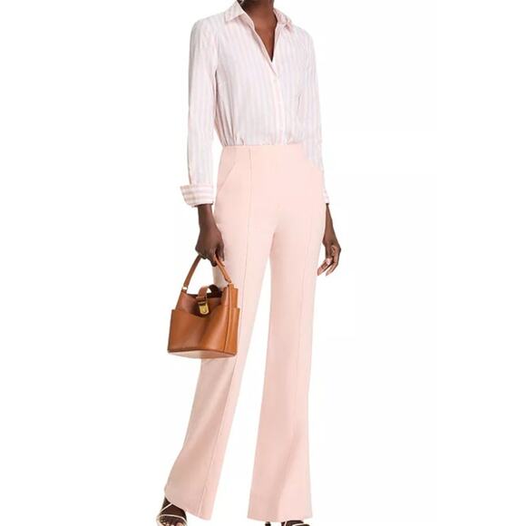 Veronica Beard Amelia Shirt Pink Shell/White Striped Button Down Size 2 NEW NWT! - Picture 4 of 7